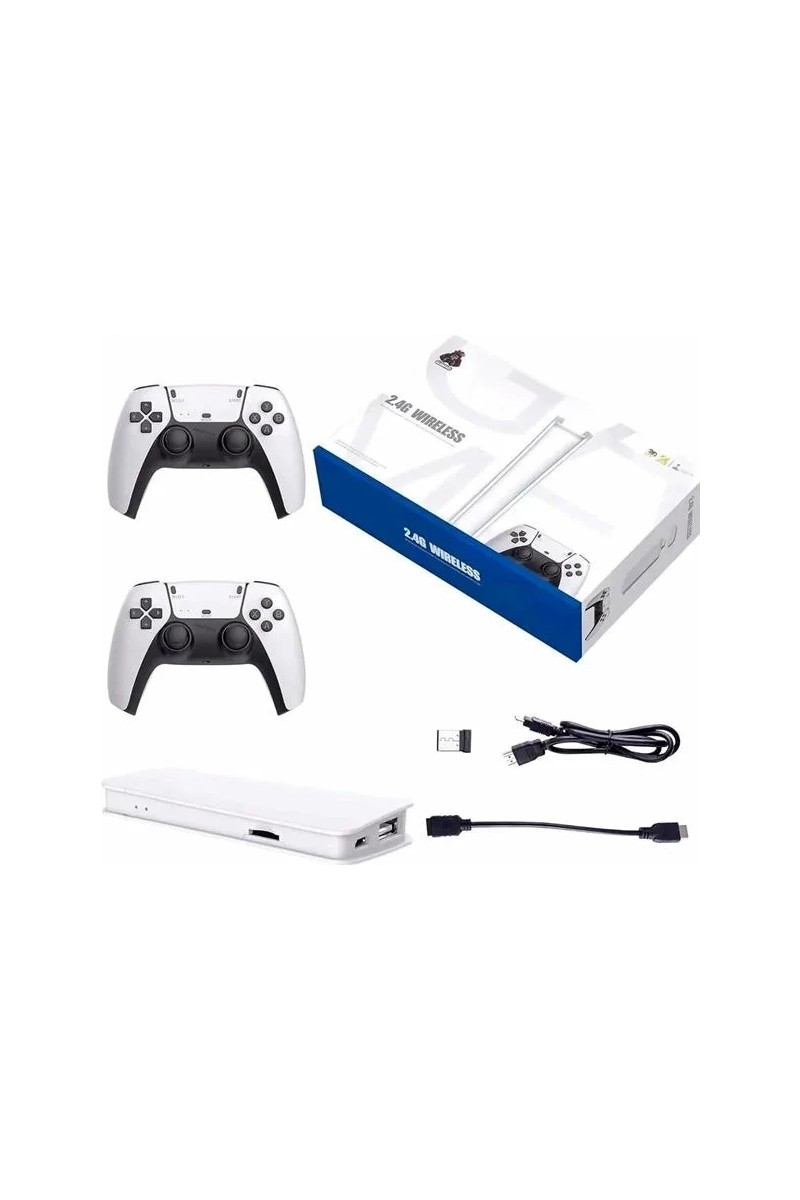 Brf Store Sepetium 3D Çift Oyun Kollu 4K Hd Ekran Nostaljik 20.000 Oyunlu Beyaz Game Box