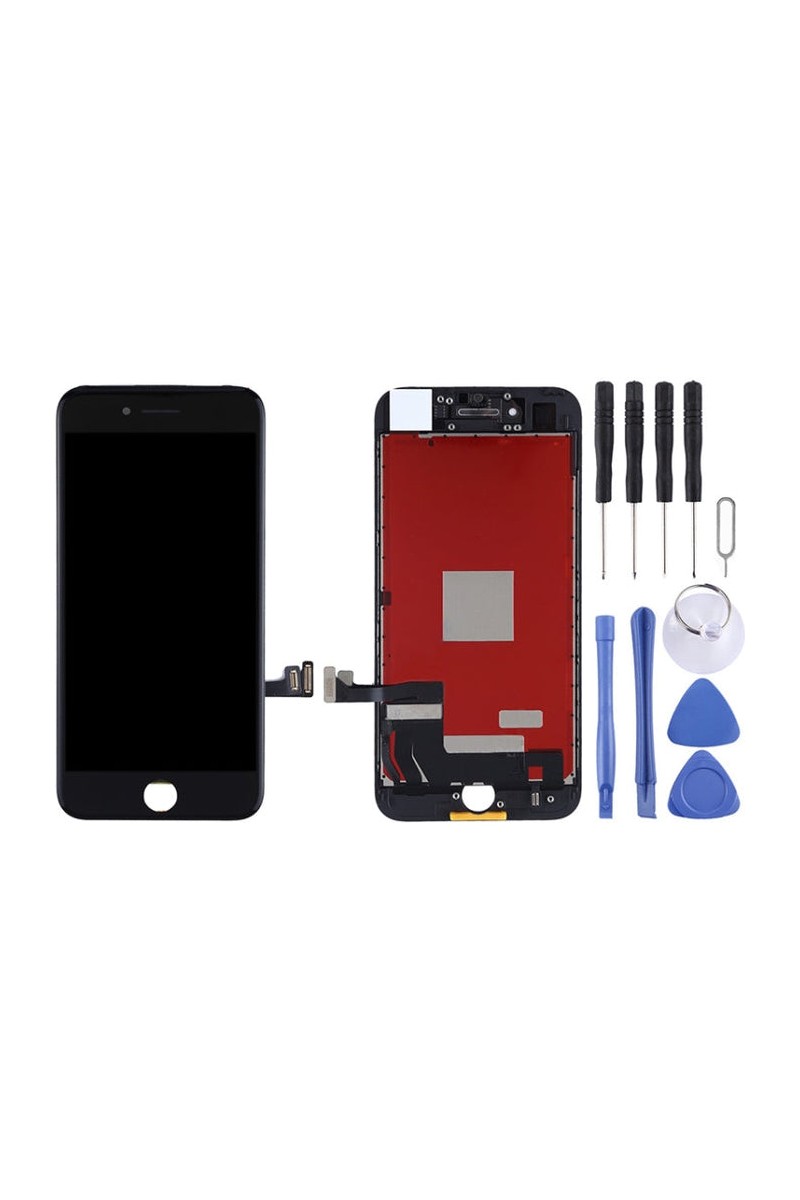 Çelik Pro Apple Uyumlu Iphone 7 LCD Dokunmatik Ekran Full Siyah (Lw) Özellikli Yedek Parça