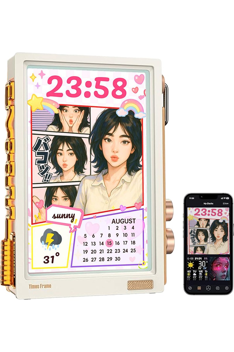 Divoom Times Frame 10.1 Akıllı Kişiselleştirilebilir Dijital Çerçeve, 64GB Beyaz