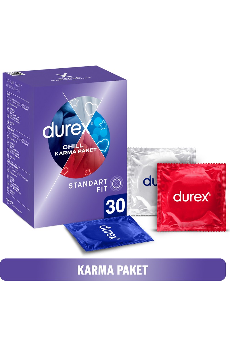 Durex Chill 30'lı Karma Paket Prezervatif