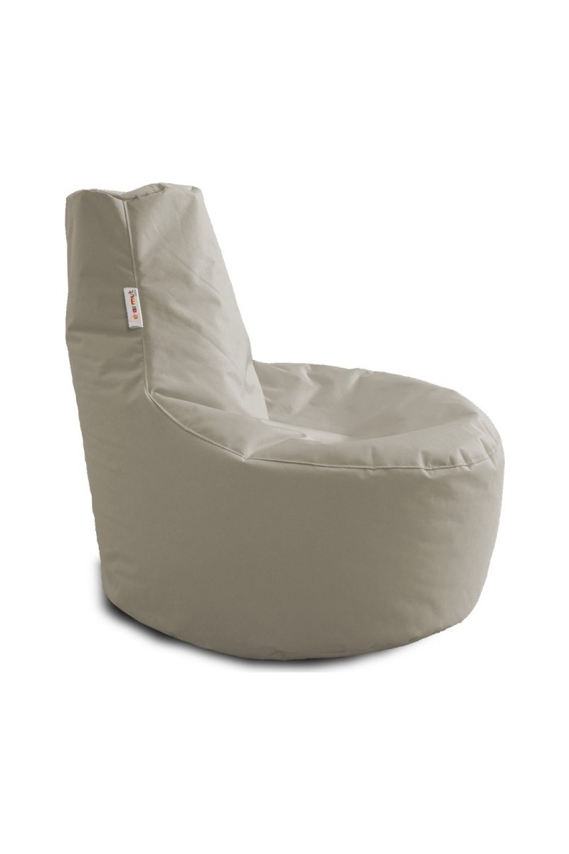 Earmut Lina L Model Ergonomik Armut Koltuk Bej Polyester 80 cm Sırt Yüksekliği İç ve Dış Mekan Kullanımı