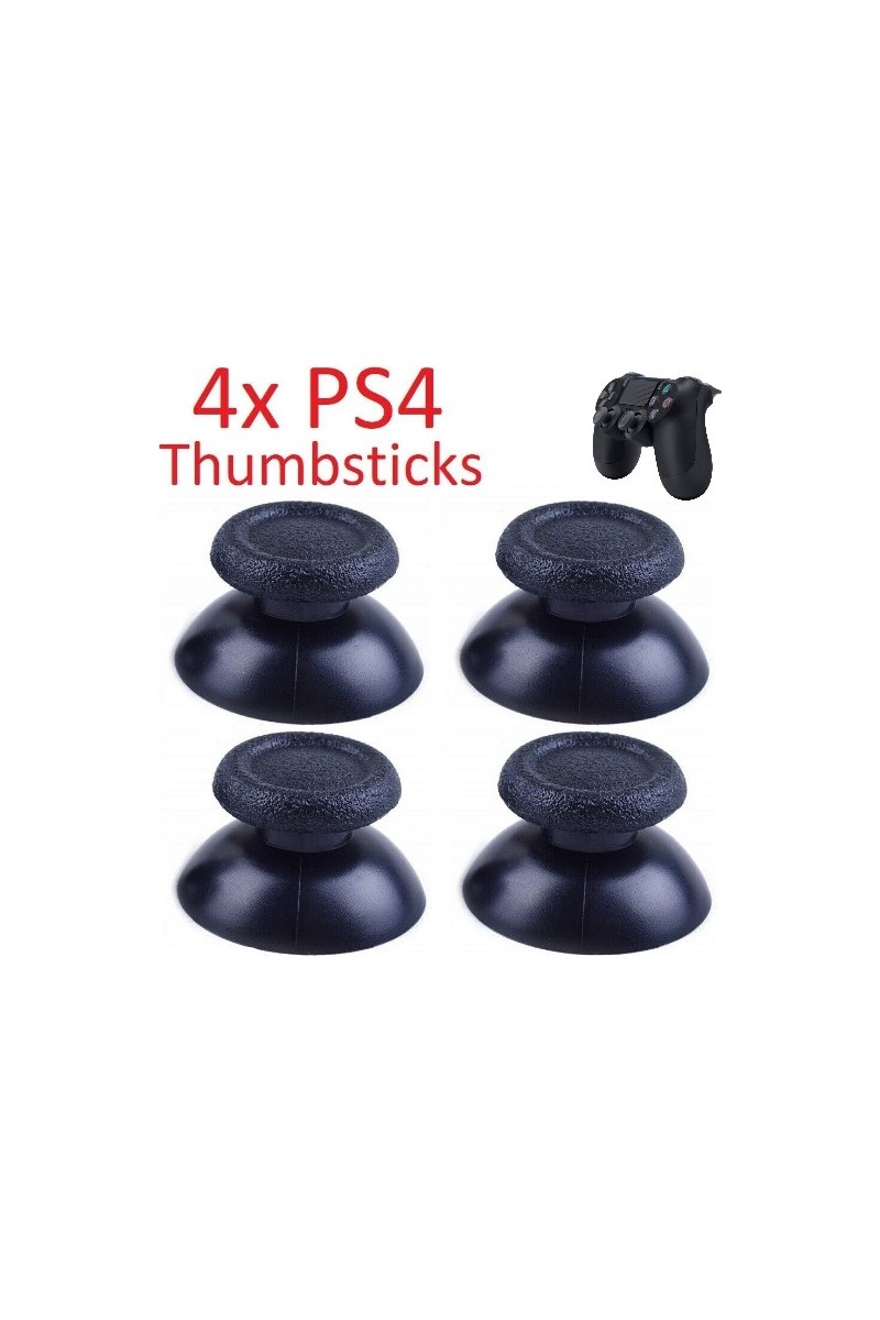Feza Ps4 Dualshock 4 Orjinal Analog Başlığı 4 ADET Yedek Parça Siyah Renk ile Playstation 4 Uyumlu