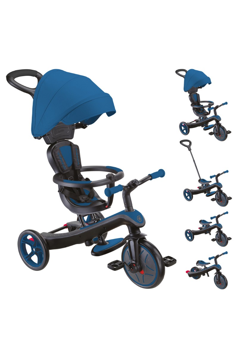 Globber Explorer 4in1 Trike Bisiklet - Kraliyet Mavisi