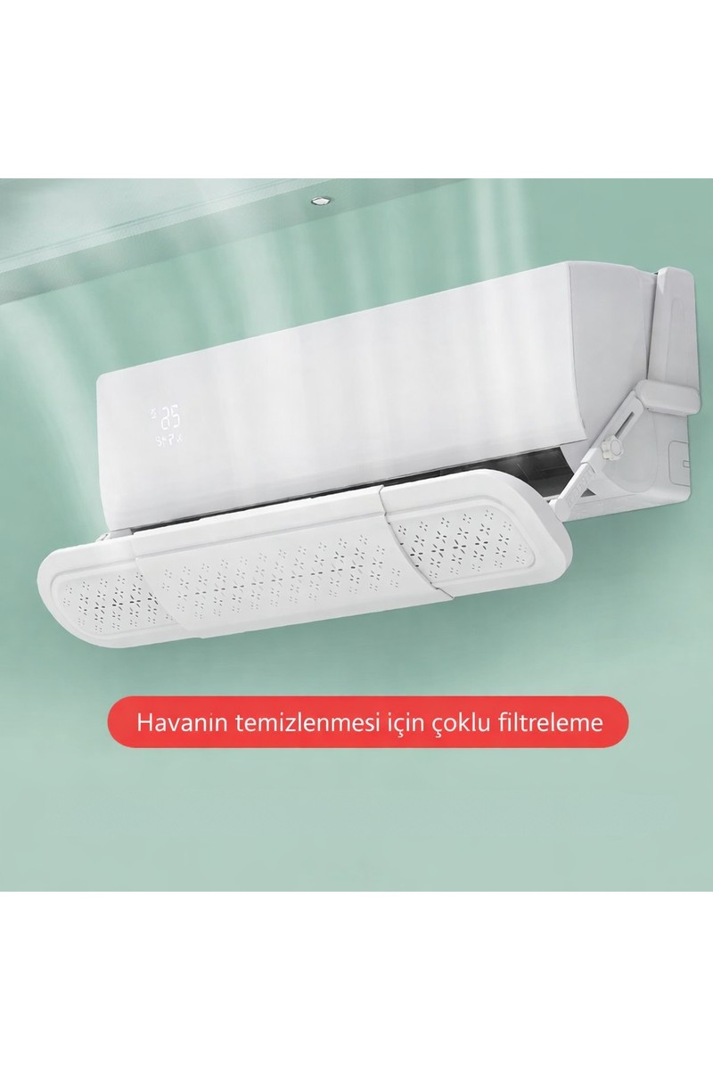 GreaTech Ayarlanabilir Metal Tokalı Klima Aparatı Hava Yönlendirici Aparat Delikli Split Tipi Sperlik