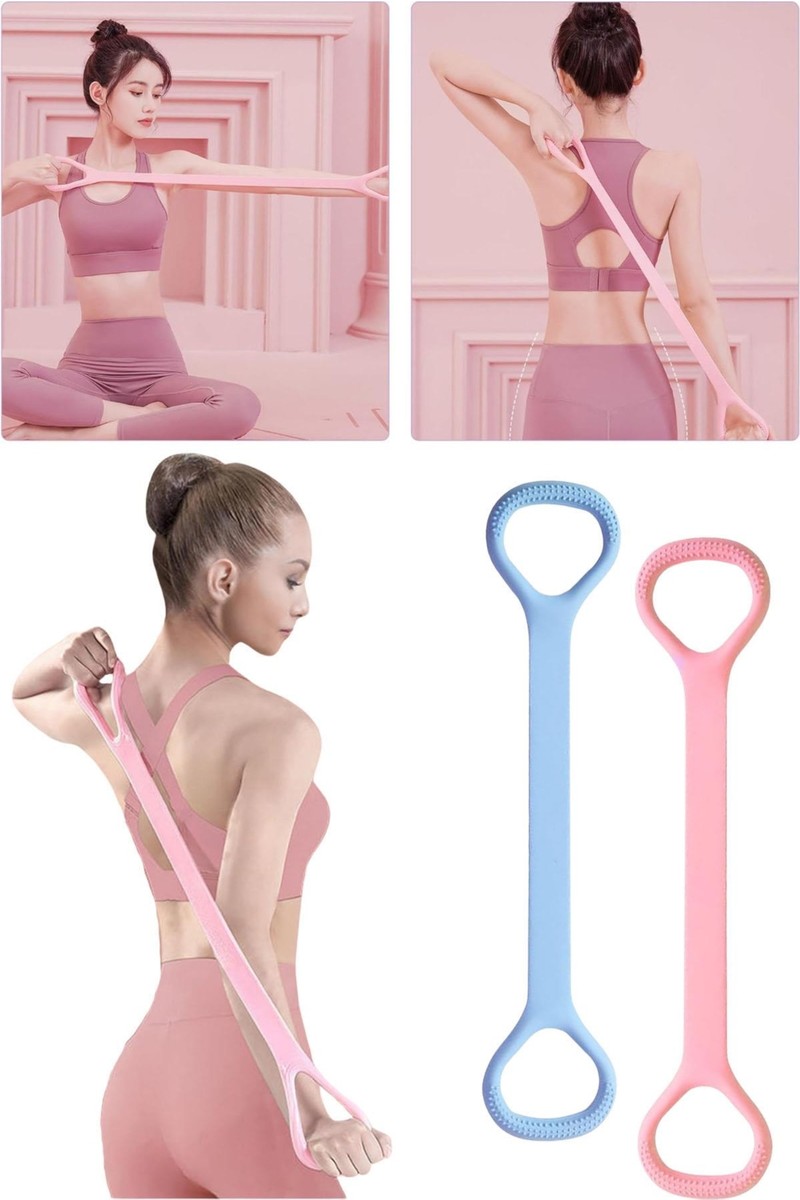 Jetfast Egzersiz Esnetme Direnç Lastiği Pilates Yoga Fitness İçin Silikon Direnç Bandı 1 Adet