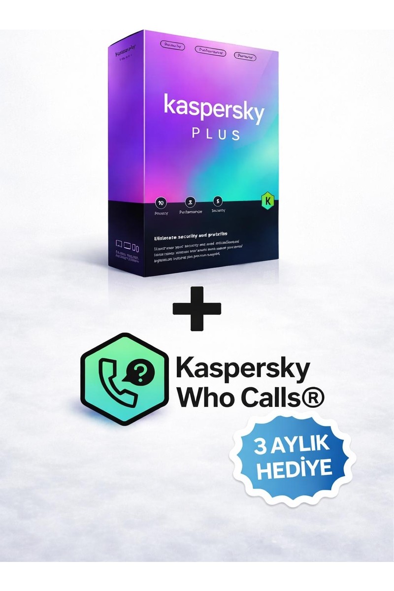 Kaspersky PLUS 2026- 1 Kullanıcı 1 YIL-SINIRSIZ VPN DAHİL- Resmi Distribütör Garantili- HEMEN TESLİM