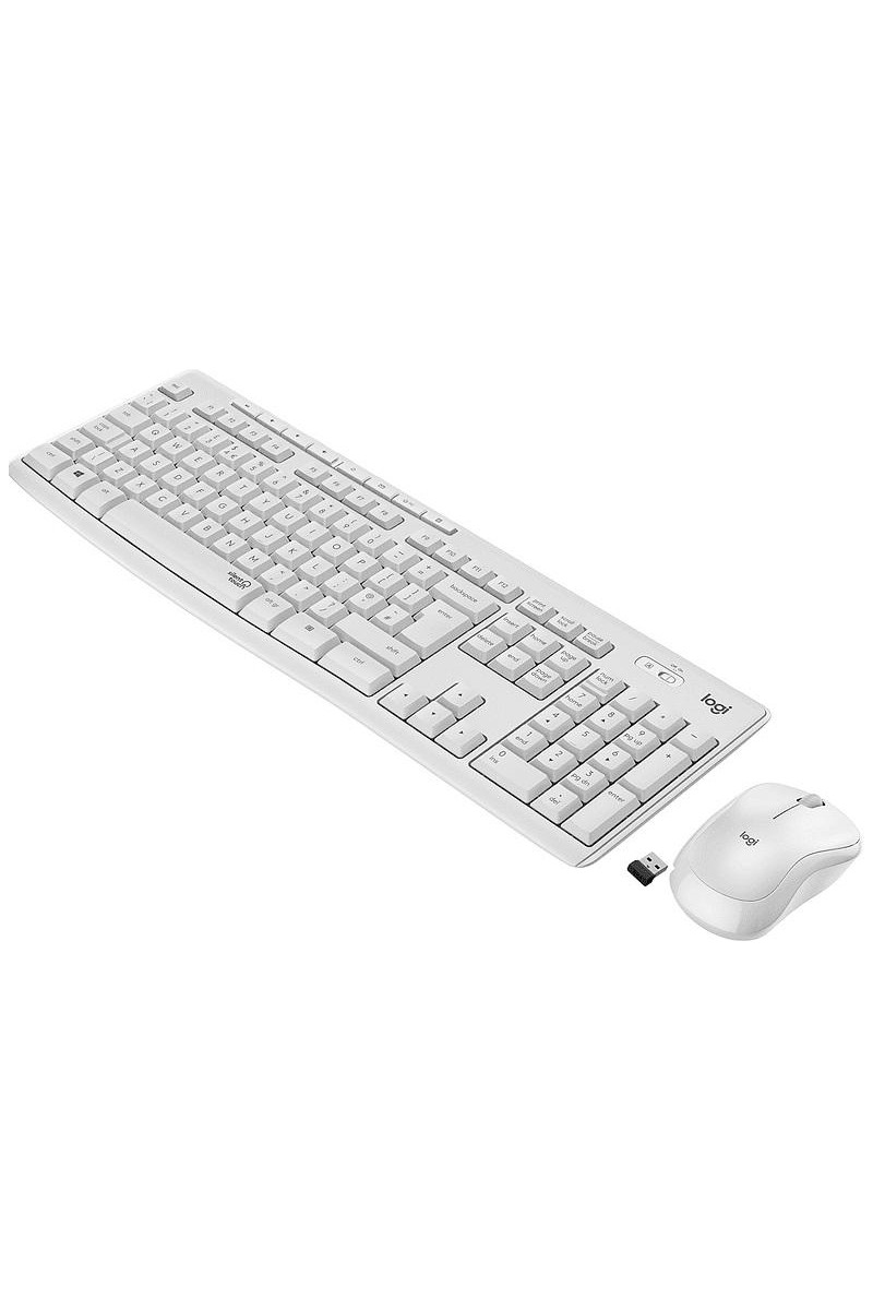 Logitech MK295 Q Tr Beyaz Kablosuz Klavye Mouse Set
