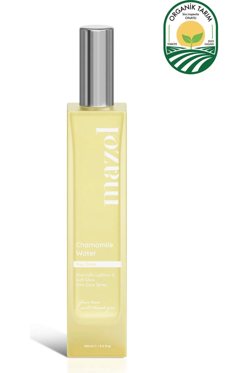 Mazel Hair Care %100 Doğal Papatya Suyu Saç Bakım Spreyi 100 ml Parlaklık Verici Doğal Form