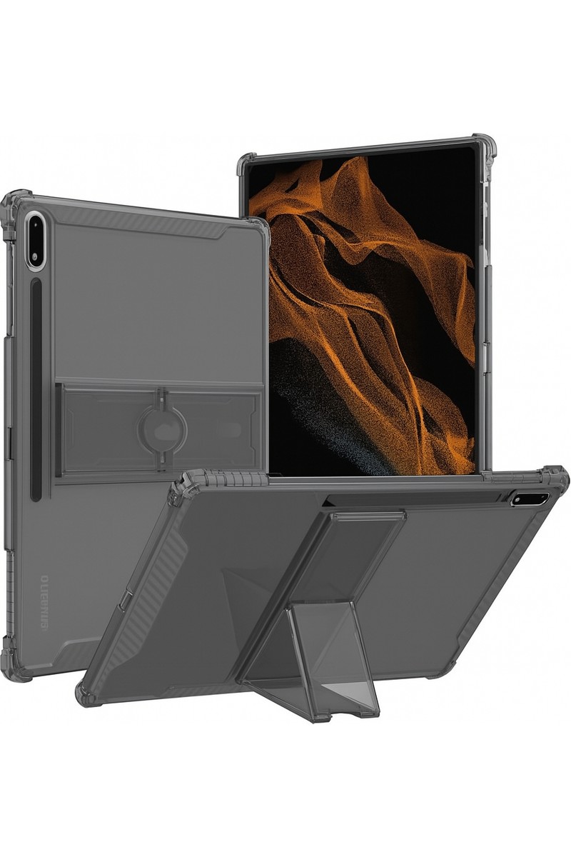 MobaxAksesuar Samsung Galaxy Tab S9 Fe PLUS/S10 Plus/s9 Plus Kılıf Darbelere Dayanıklı Şeffaf Kapak X610-16-810-18 X820