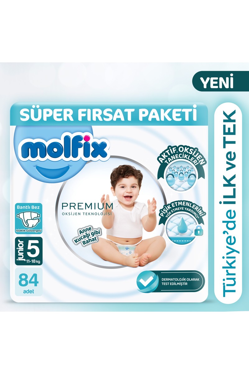 Molfix Premium Süper Fırsat Paketi 5 Beden 84 Adet
