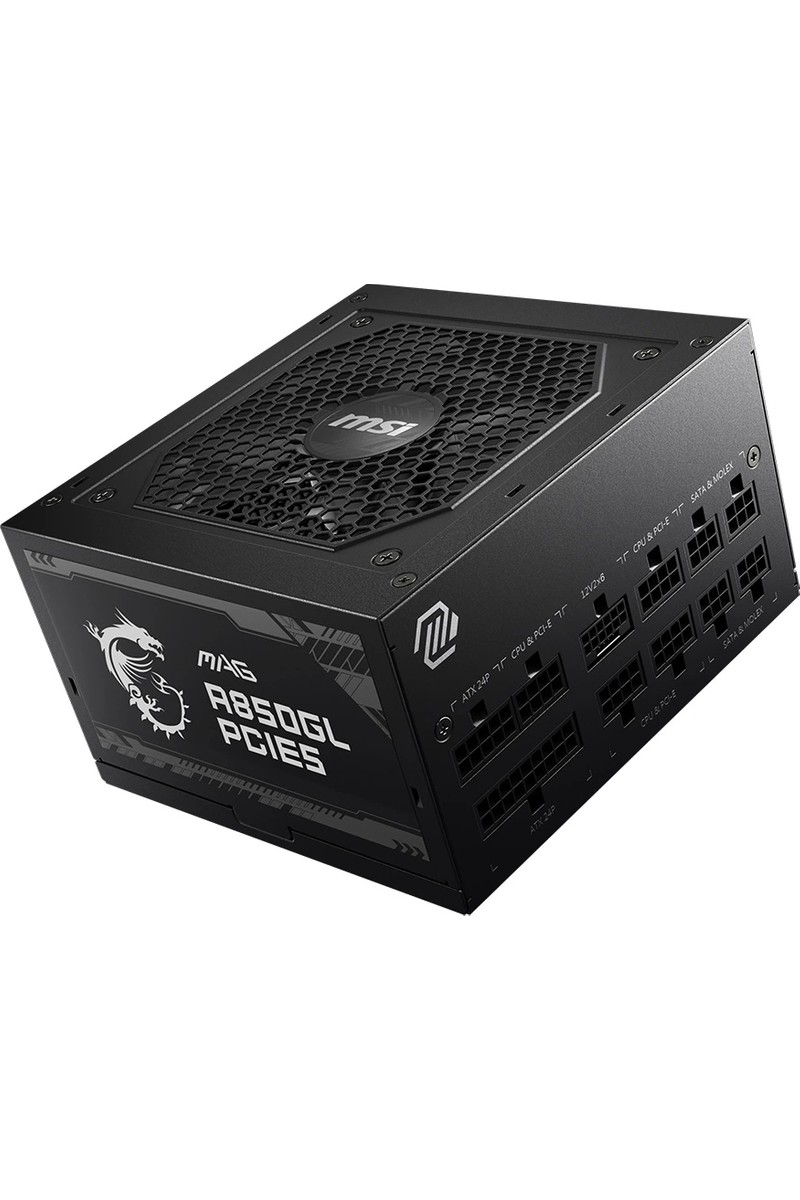 MSI MAG A850GL PCIE5 850W 80+ Gold PCIe5.0 Tam Modüler Siyah Güç Kaynağı
