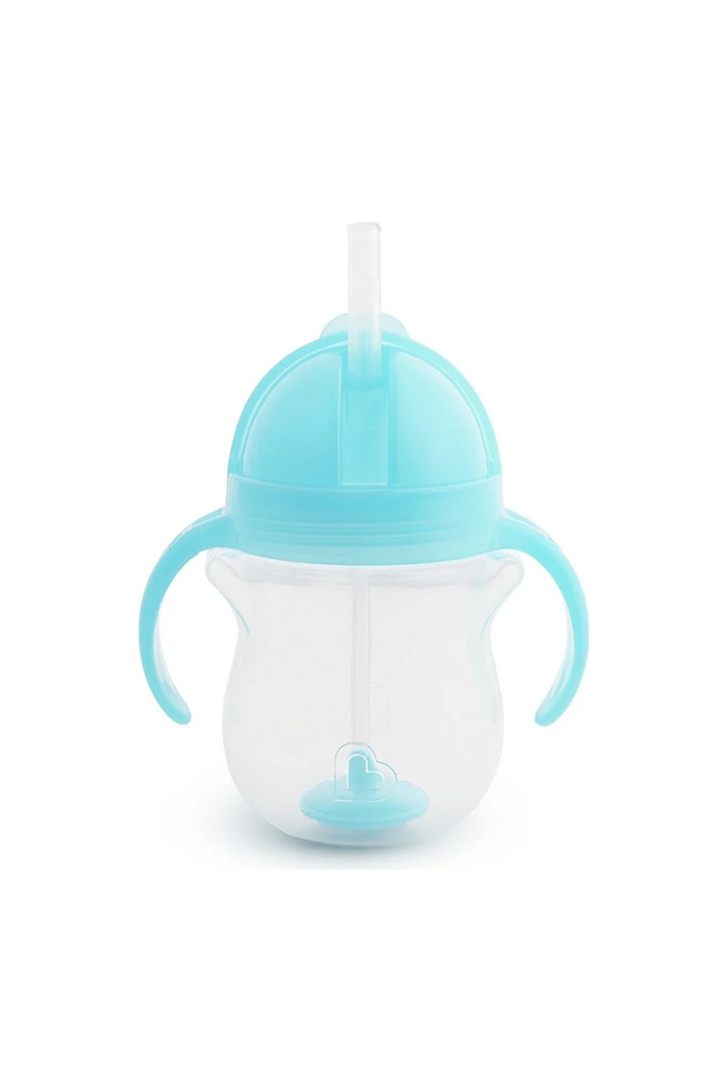 Munchkin Tıklama Kilitli Uçlu Pipetli Alıştırma Bardağı, 6AY+, 207ML, Mavi, 1 Adet