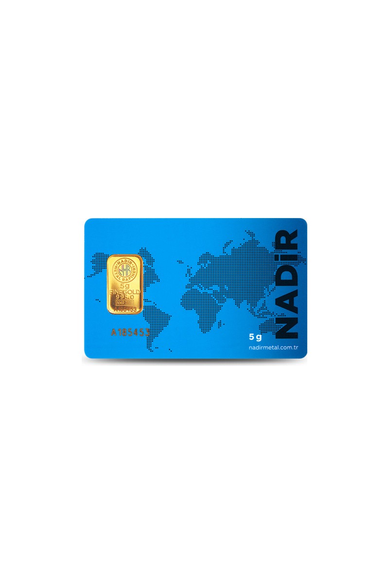 Nadir Gold 24 Ayar Külçe Gram Altın 5 Gr. - Aynı Gün Kargo