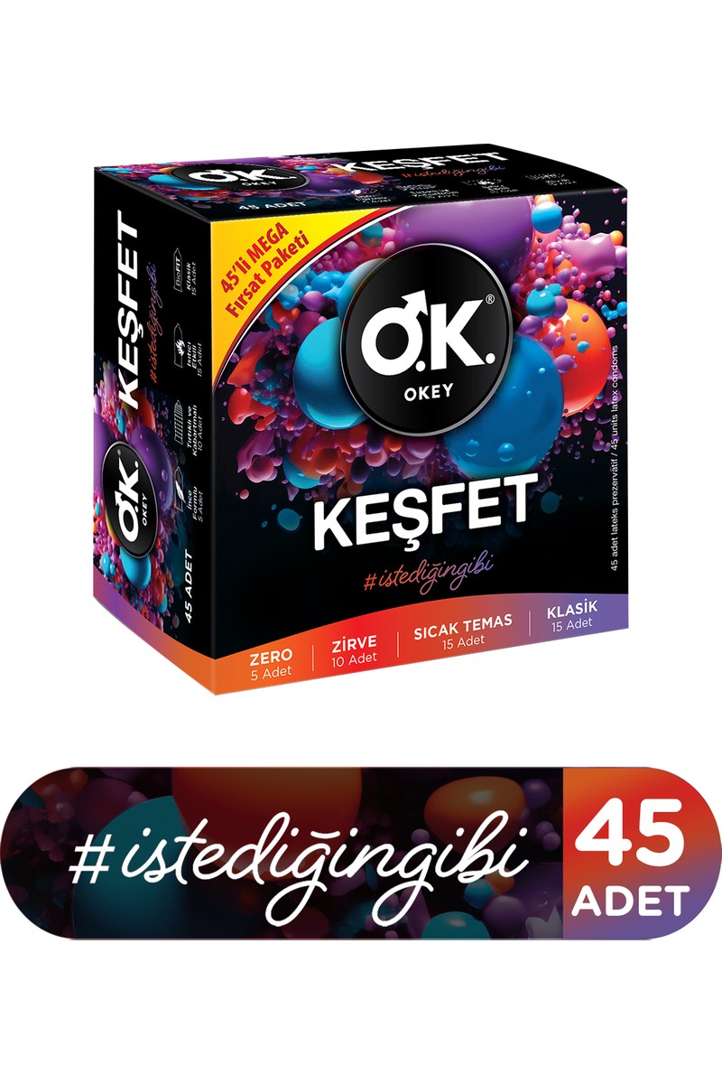 Okey Keşfet 45'li Prezervatif