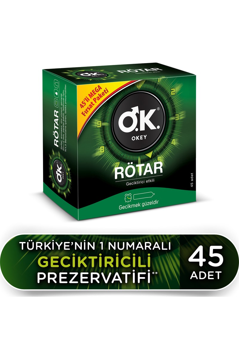 Okey Rötar 45'Li Prezervatif