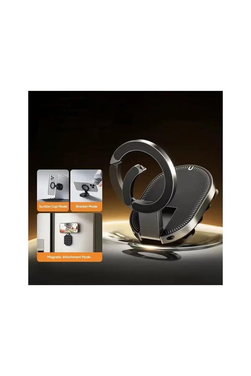 PSGT 360° Dönebilen Manyetik Vantuzlu Telefon Tutucu – Taşınabilir Mini Stand