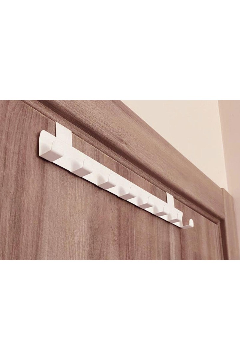 Risingmaber Metal Beyaz Amerikan Kapı Arkası Askılık Organizer Askılık ve Banyo Kapı Arkası Askılık