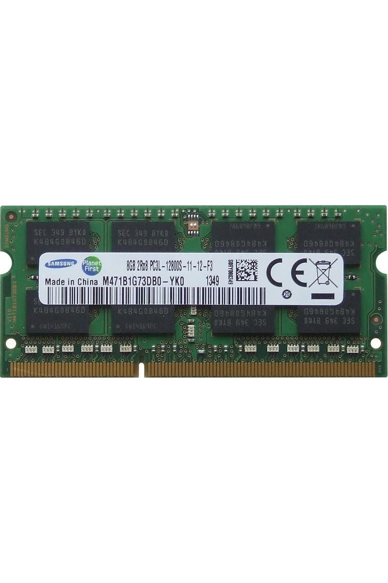 Samsung 8gb PC3L-12800S-11-11-F3 DDR3L 1.35V 1600MHZ Notebook Ram M471B1G73DB0-YK0