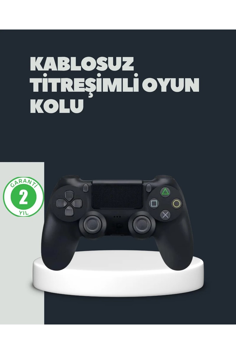 SBN - Store Kablosuz Titreşimli Oyun Kolu – Ps4 Uyumlu Ergonomik Tasarım ve Uzun Pil Ömrü