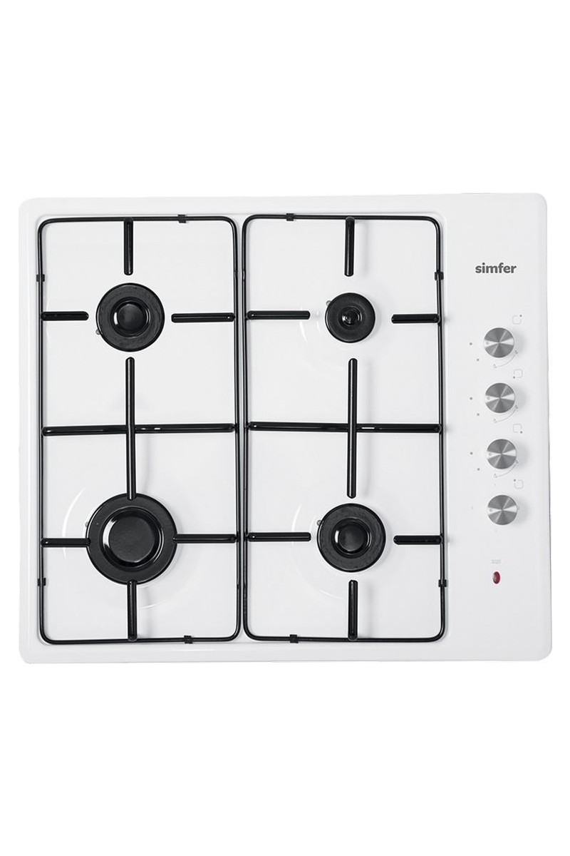 Simfer 3011 LPG Li Setüstü Ocak Beyaz Emaye Dört Gözlü Enerji Tasarruflu Modern Tasarım