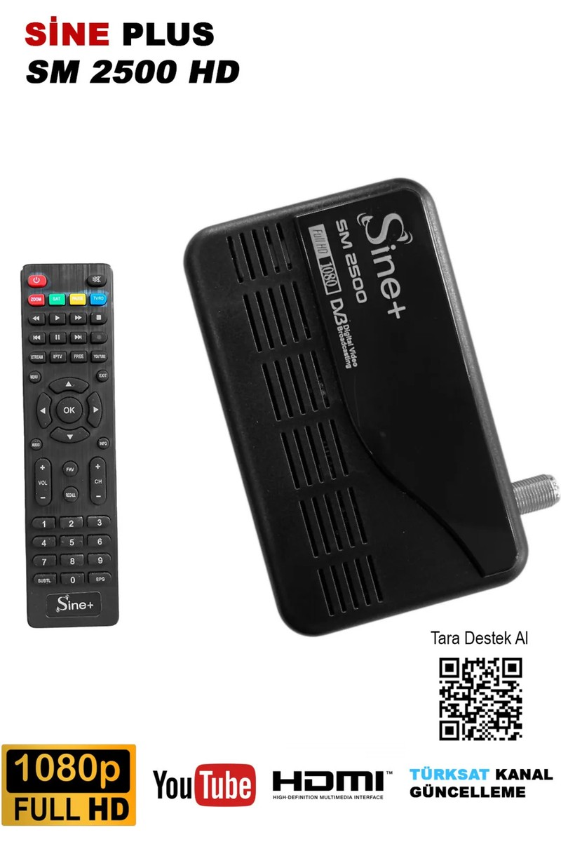 Sine Plus SM2500 Hd Uydu Alıcısı