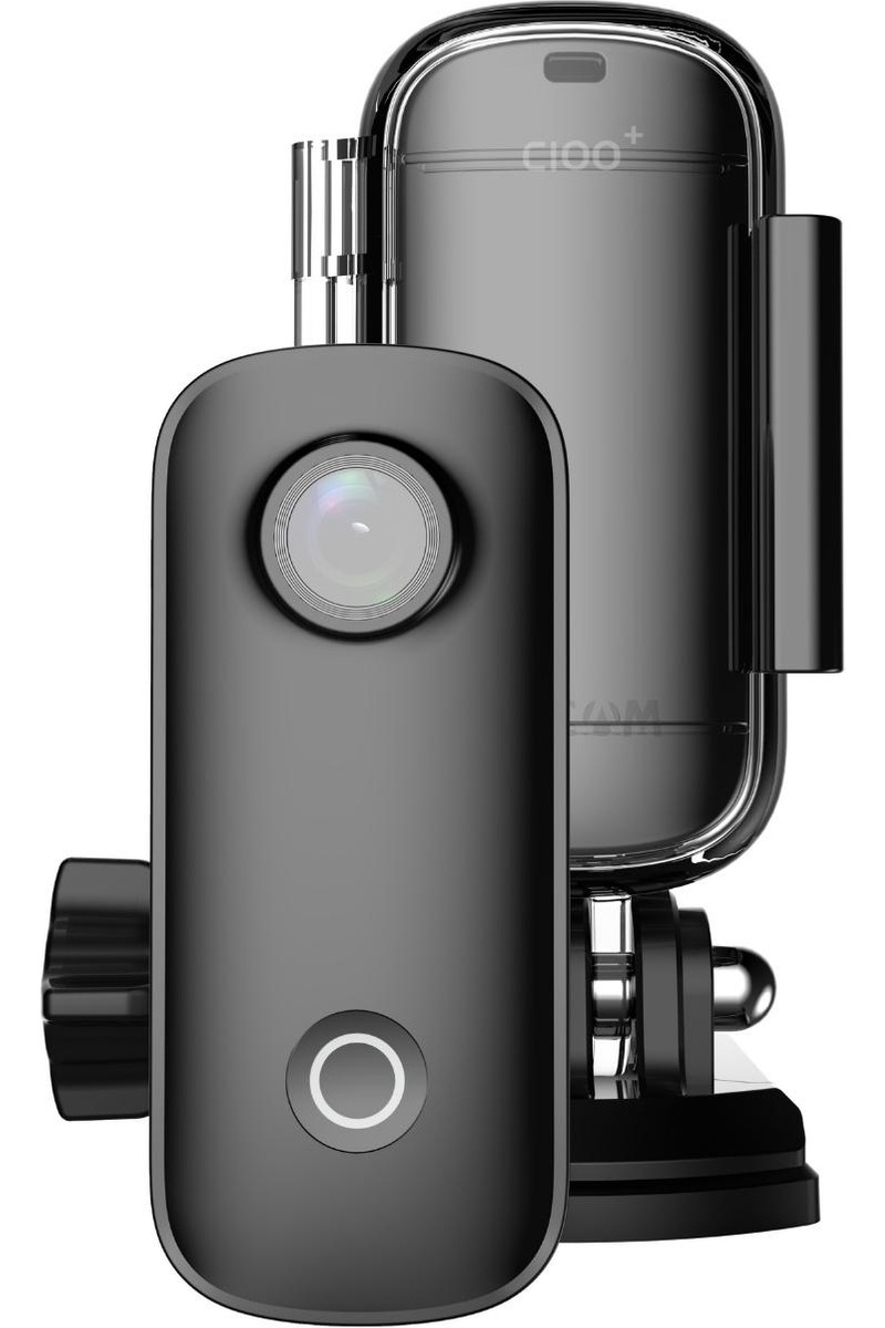 Sjcam C100+ 4K UHD 2160p WiFi 15MP EIS 115° H.265 30 Metre Su Geçirmezlik Mini Aksiyon Kamerası Siyah