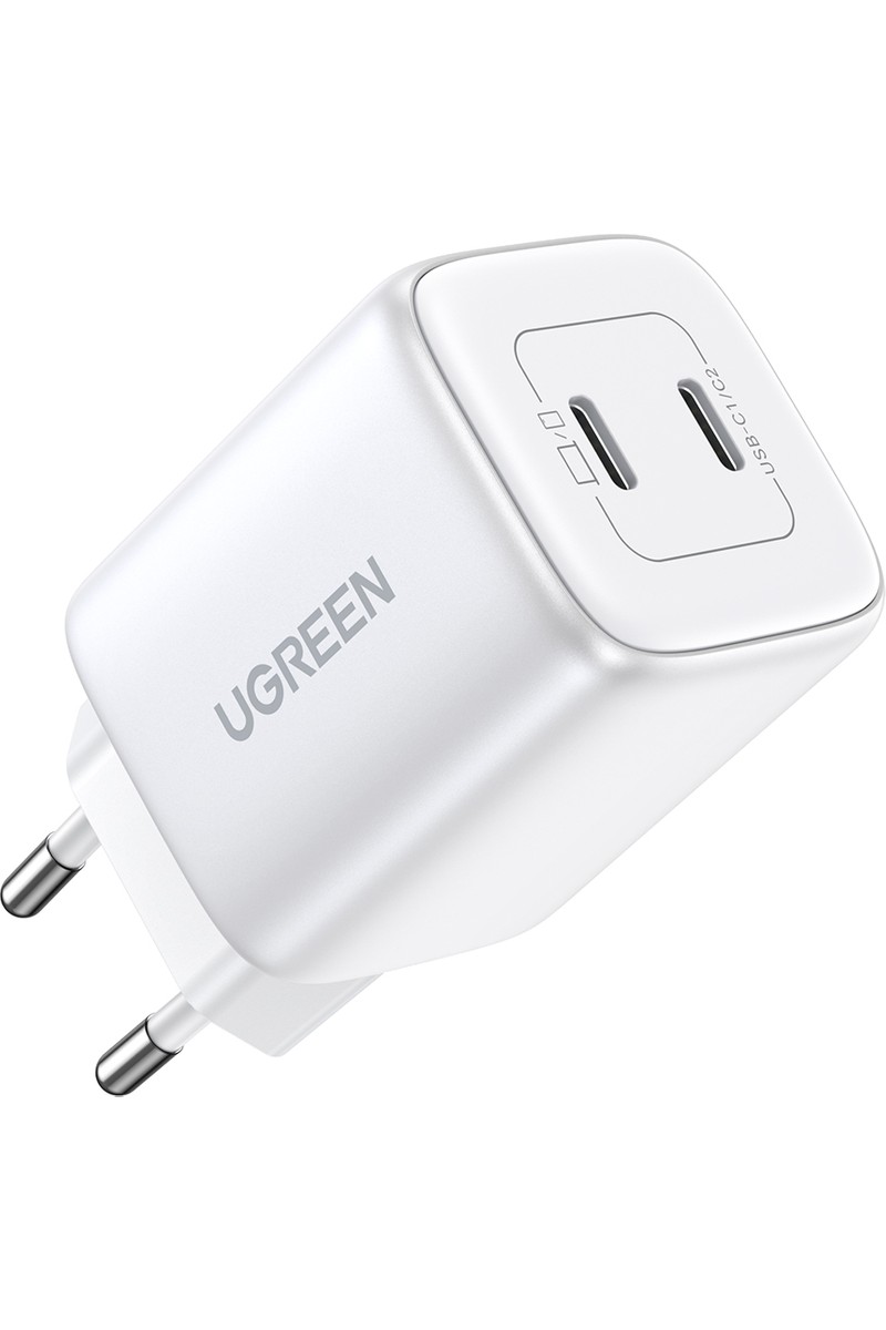 UGREEN Nexode 45W GaN Hızlı Şarj Cihazı QC PD 2xUSB-C, Beyaz - 15327