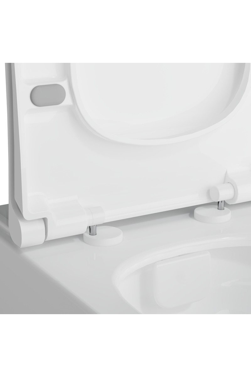 VitrA Integra 121-003-909 Universal Klozet Kapağı, Yavaş Kapanır, Kolay Çıkabilir, Beyaz